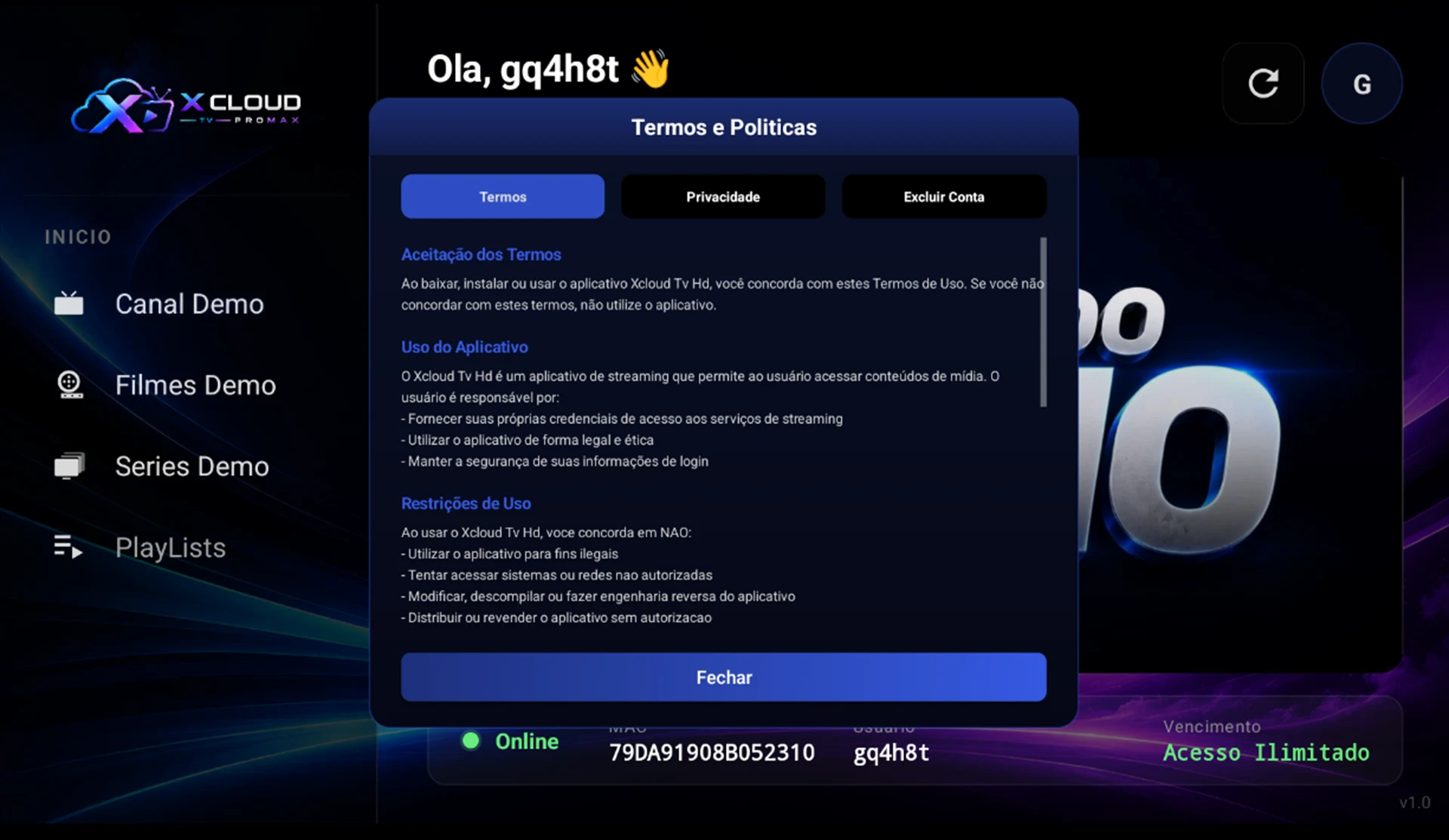 Xcloud Tv Pro screenshot